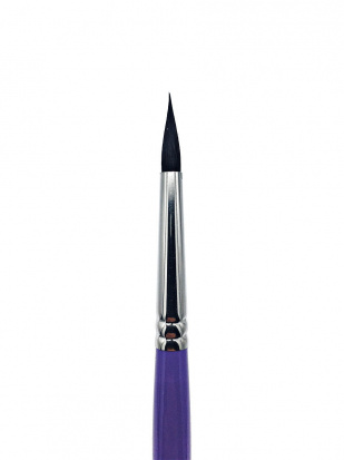 Кисть в футляре, карманная, круглая №4, соболь